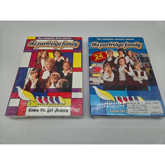 The Partridge Family TV Show Seasons 1 & 2 Complete Series DVD Lot New Sealed - Picture 1 of 2